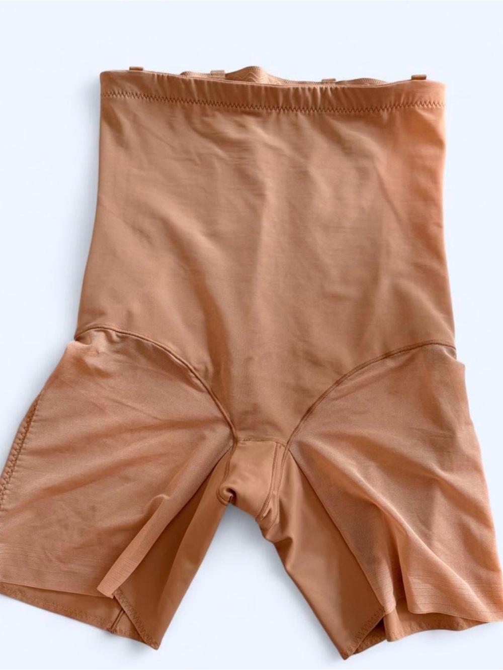 Honeylove High-Waist Shaping Shorts in Toasted Clay